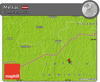Physical Map of Melkas