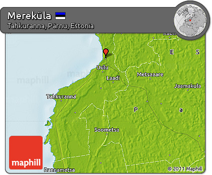 Physical Map of Mereküla