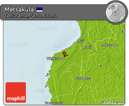 Physical Map of Metsaküla