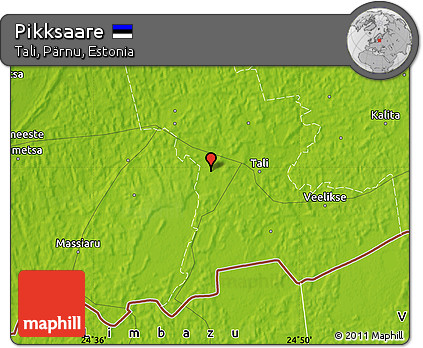Physical Map of Pikksaare