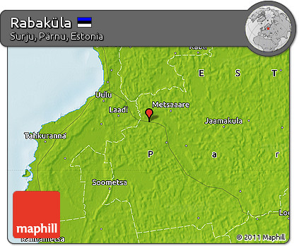 Physical Map of Rabaküla