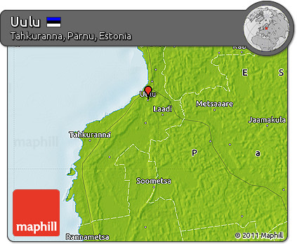 Physical Map of Uulu