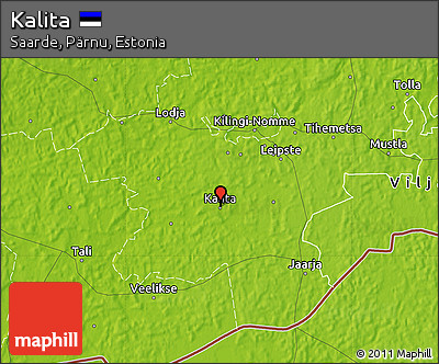 Physical Map of Kalita