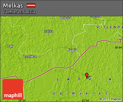 Physical Map of Melkas