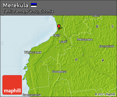 Physical Map of Mereküla
