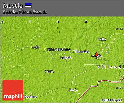 Physical Map of Mustla
