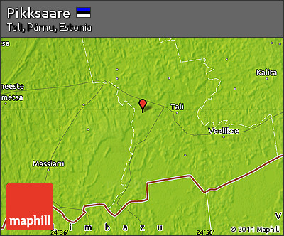 Physical Map of Pikksaare