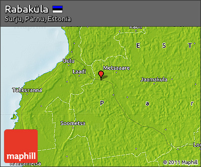 Physical Map of Rabaküla