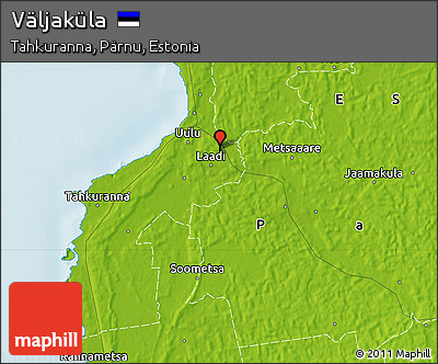 Physical Map of Väljaküla