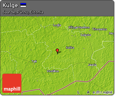 Physical Map of Külge