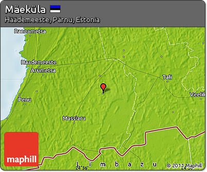 Physical Map of Mäeküla