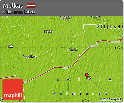 Physical Map of Melkas