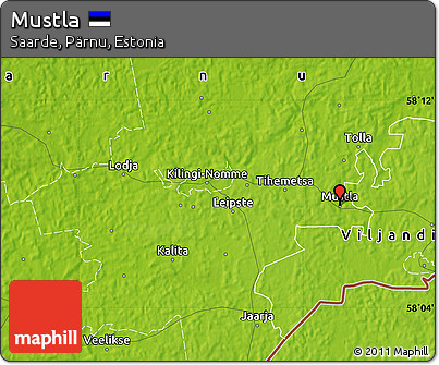 Physical Map of Mustla