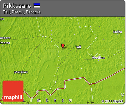 Physical Map of Pikksaare