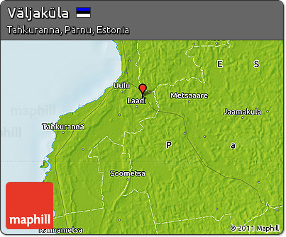 Physical Map of Väljaküla