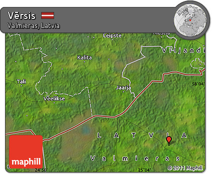 Satellite Map of Vērsis