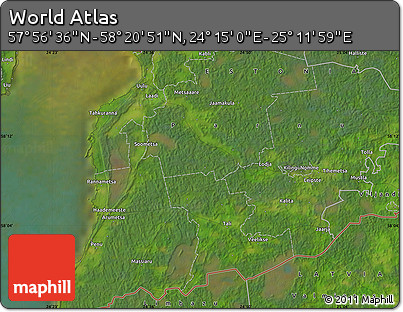 Satellite Map of the Area around 58° 8' 44" N, 24° 43' 30" E