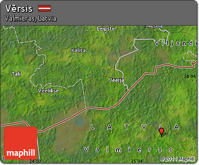 Satellite Map of Vērsis