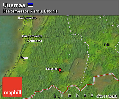 Satellite Map of Uuemaa