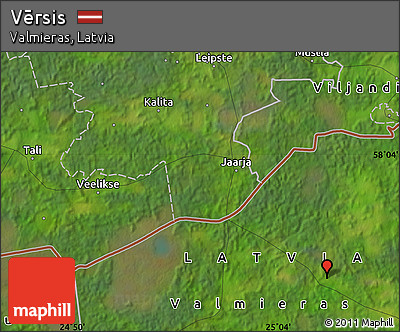 Satellite Map of Vērsis