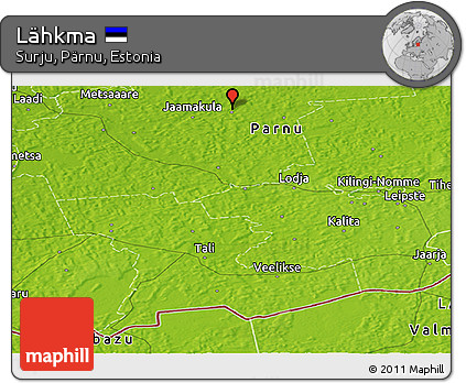Physical Panoramic Map of Lähkma