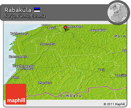 Physical Panoramic Map of Rabaküla