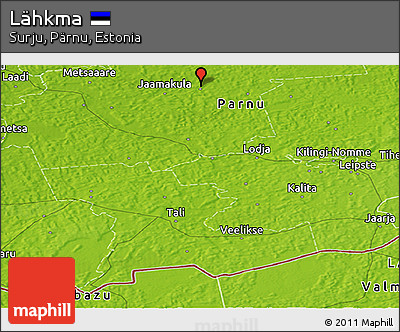 Physical Panoramic Map of Lähkma