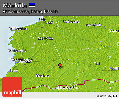 Physical Panoramic Map of Mäeküla
