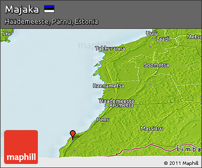 Physical Panoramic Map of Majaka