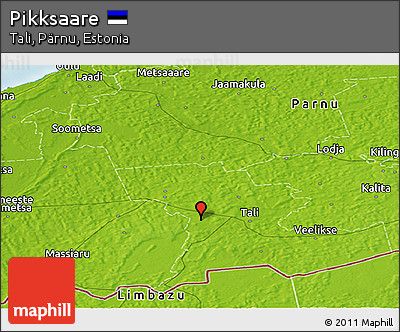 Physical Panoramic Map of Pikksaare