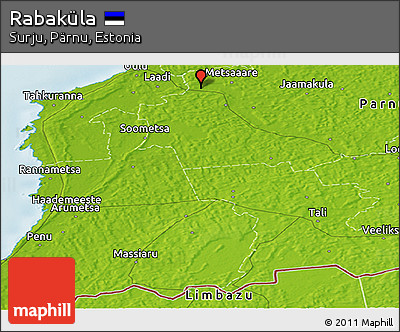 Physical Panoramic Map of Rabaküla
