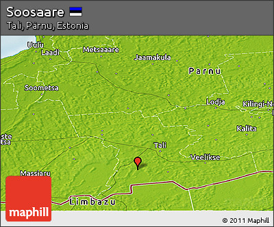 Physical Panoramic Map of Soosaare