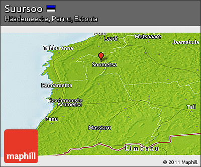 Physical Panoramic Map of Suursoo