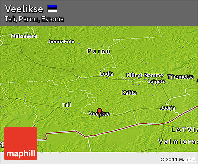 Physical Panoramic Map of Veelikse