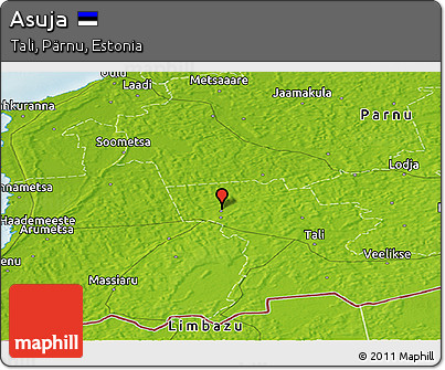 Physical Panoramic Map of Asuja