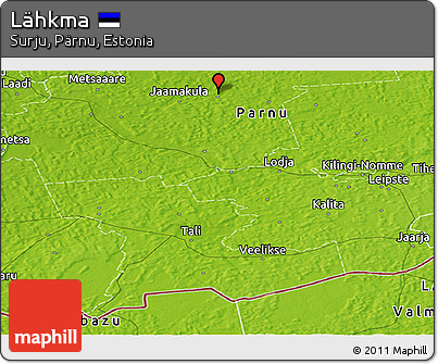 Physical Panoramic Map of Lähkma