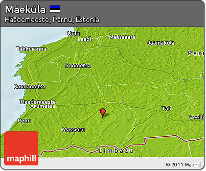 Physical Panoramic Map of Mäeküla