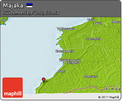 Physical Panoramic Map of Majaka