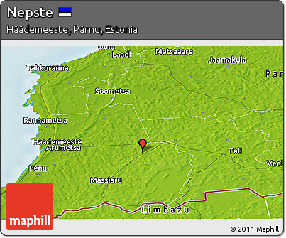 Physical Panoramic Map of Nepste