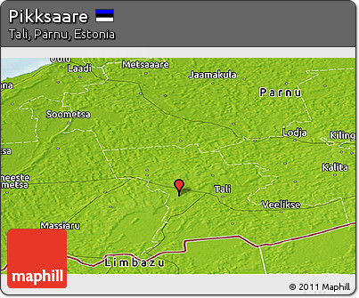 Physical Panoramic Map of Pikksaare