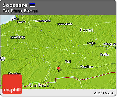 Physical Panoramic Map of Soosaare