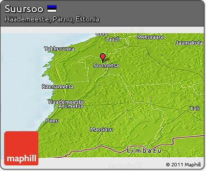 Physical Panoramic Map of Suursoo