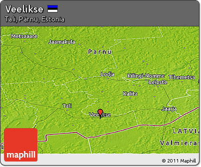 Physical Panoramic Map of Veelikse