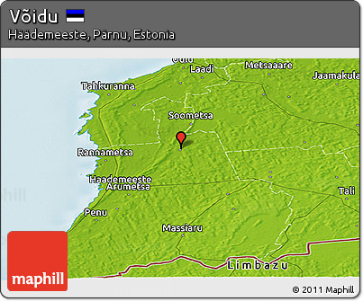 Physical Panoramic Map of Võidu