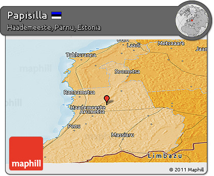Political Panoramic Map of Papisilla