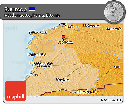 Political Panoramic Map of Suursoo