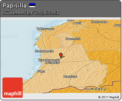 Political Panoramic Map of Papisilla
