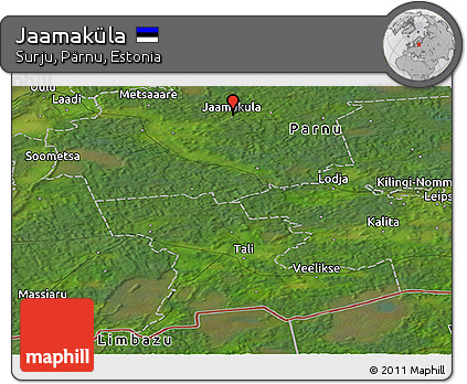 Satellite Panoramic Map of Jaamaküla