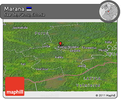 Satellite Panoramic Map of Marana