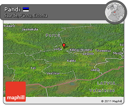 Satellite Panoramic Map of Pändi